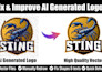 fix ai generated chatgpt logo flaws, modify, vector tracing